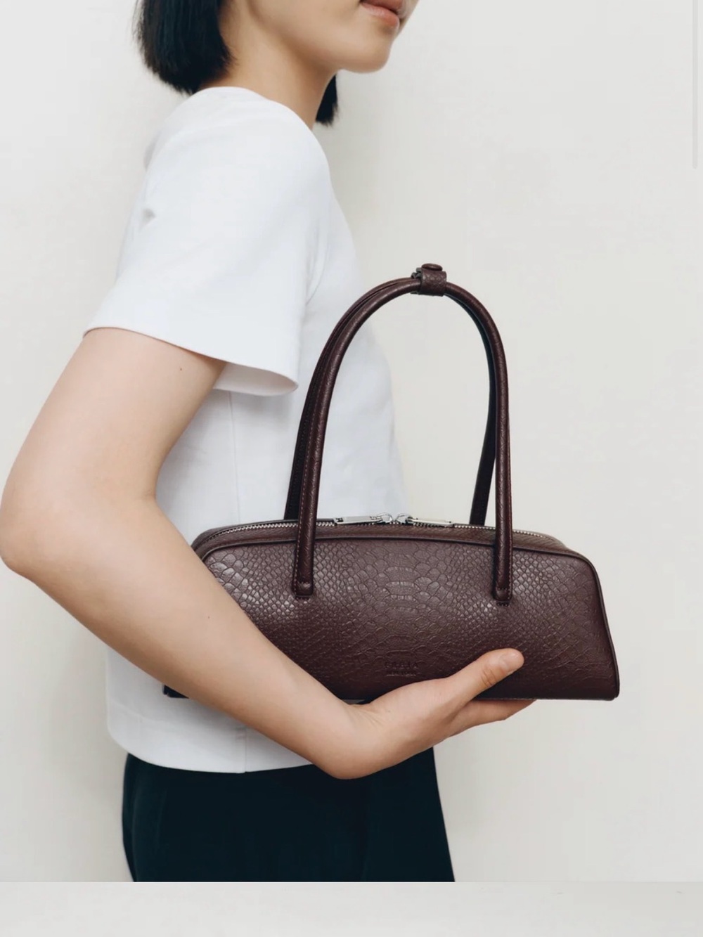 FREJA - Mercer Bag Berry Croc - Picture 4 of 10